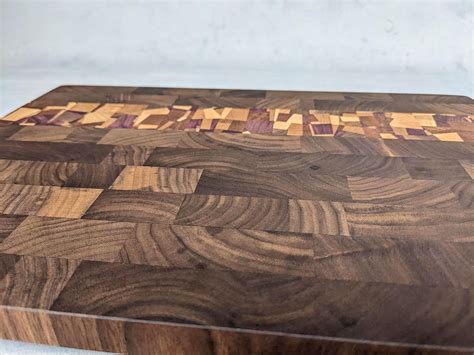 Medium Butcher Block Walnut With Confetti Accent Hardenbrook Hardwoods