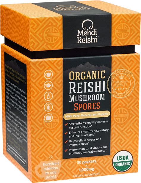 Amazon Mehdi Reishi Organic Reishi Mushroom Spores Servings