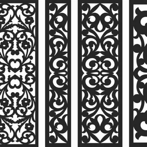 Seamless Lace Border Design Partition Screen Free Vector Dezin Info