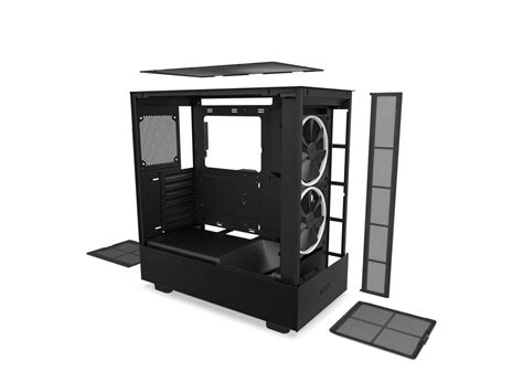 Nzxt H Elite All Black Cc H Eb Black Computer Cases Newegg