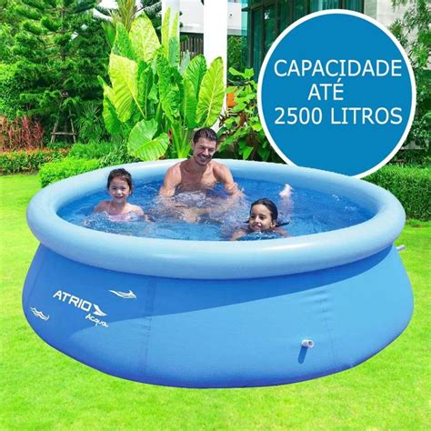 Piscina Redonda Infl Vel Circular Desmont Vel Litros Atrio Kit