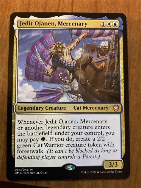 Mtg Jedit Ojanen C Mercenary Commander A Dominaria United F