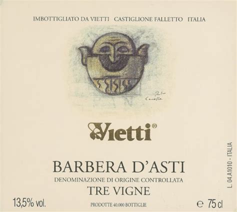 2020 Vietti - Barbera d'Asti Tre Vigne. MacArthur Beverages