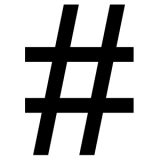 Hashtag Symbol