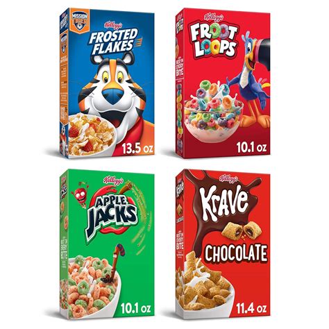 Amazon Kellogg S Breakfast Cereal Variety Bundle Froot Loops