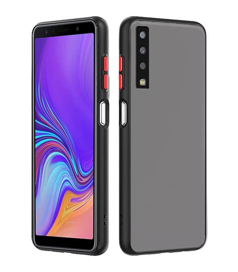 Pikkme Samsung Galaxy A7 2018 Back Cover Hybrid Smoked Back Full