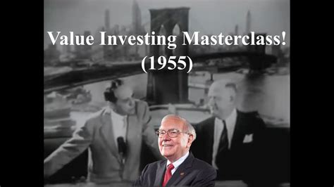 Benjamin Graham Warren Buffetts Mentor And Courtney Brown 1955