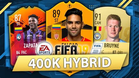 INSANE 400K HYBRID W PREMIUM SBC FALCAO FIFA 19 SQUAD BUILDER YouTube