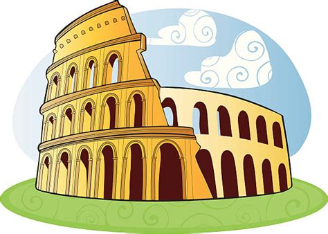 Best Great Colosseum Rome Italy Illustrations, Royalty-Free Vector ...