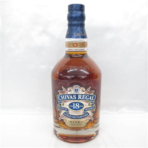 1円 未開栓 CHIVAS REGAL シーバスリーガル 18年 ゴールドシグネチャー スコッチ ウイスキー 700ml 40