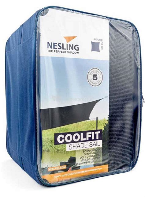 Nesling Coolfit Schaduwdoek Vierkant Zwart 5 X 5 X 5 Meter Tuinexpress Be