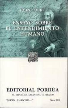 ENSAYO SOBRE EL ENTENDIMIENTO HUMANO JOHN LOCKE Casa Del Libro Colombia