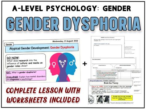 A Level Psychology Atypical Gender Development Gender Dysphoria