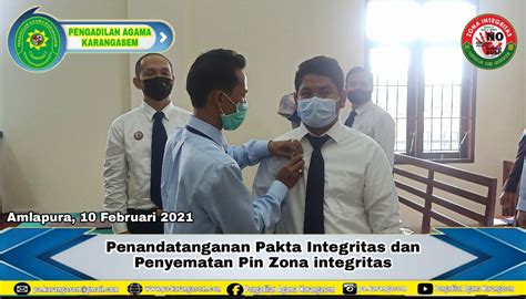 Perkuat Komitmen Pembangunan Zona Integritas Dua Cpns Pa Karangasem