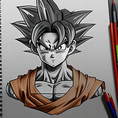 Goku Pencil Sketch Arthub Ai