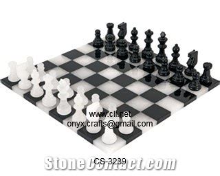 Marble Chess Set from Pakistan - StoneContact.com