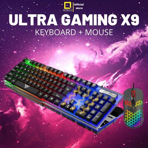 Jual Noblex Gaming Keyboard Dan Mouse Rgb Set Mouse Dan Keycaps