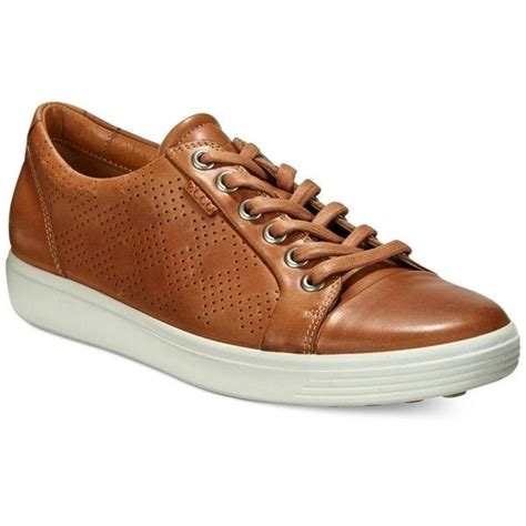 Ecco Women S Soft Perforated Lace Up Sneakers Liked On