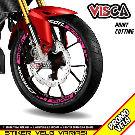 Stiker Velg List Velg Motor Cutting Sticker Velk CB 150R Motif CB 150R