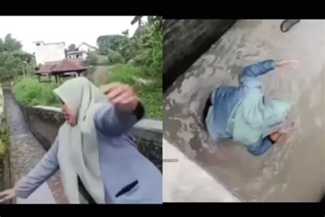 Apes Niatnya Bikin Video Di Jembatan Wanita Ini Malah Berakhir