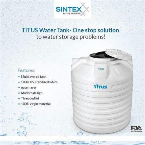 Sintex Titus Water Storage Tank At Rs 7600 Piece Titus Water Tank In