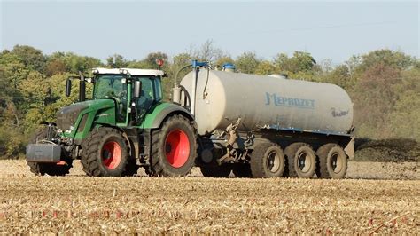 Gnojowica Na Beczki W Polu Fendt Case Ih Massey Ferguson X