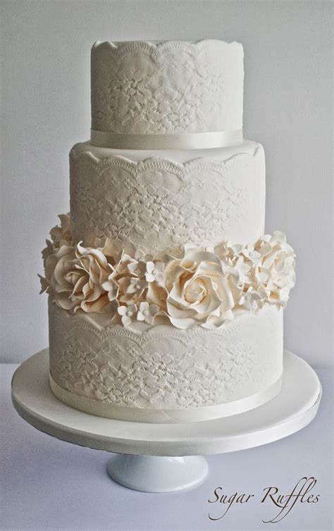 Gorgeous Lace Wedding Cakes Belle The Magazine