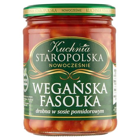 Kuchnia STAROPOLSKA Wegańska fasolka drobna w sosie pomidorowym 500 g