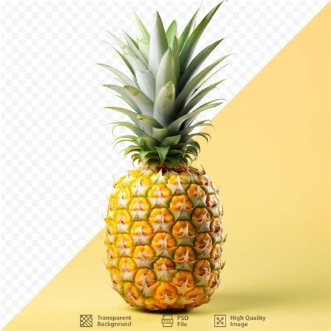 Ananas Una Fruta Tropical Aislada Sobre Fondo Transparente Archivo