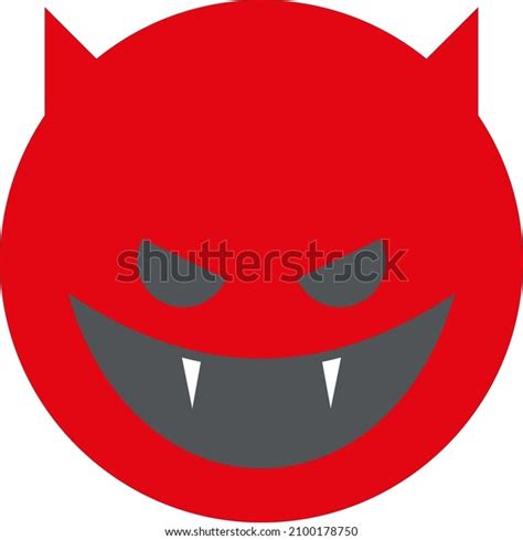 Red Devil Face Evil Emoji Naughty Stock Vector (Royalty Free) 2100178750 | Shutterstock