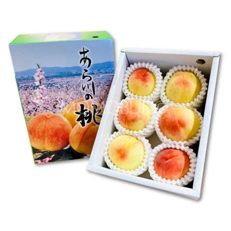 Japanese Arakawa Hakuhou White Peach Gift Box Momobud