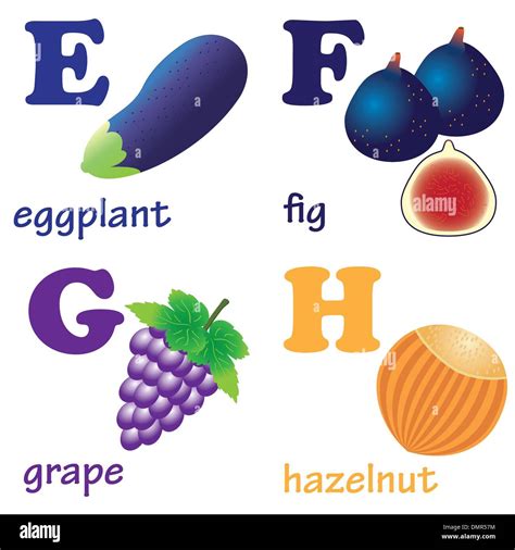 Alphabet fruit hi-res stock photography and images - Alamy