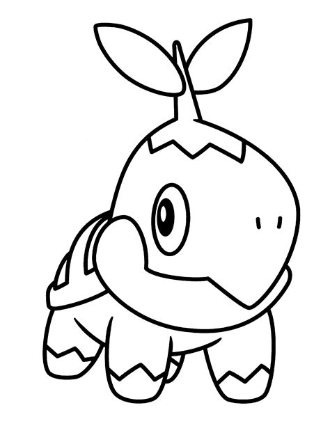 Free Pokemon Turtwig Coloring Pages, Download Free Pokemon Turtwig ...