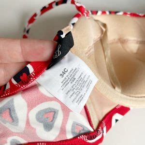 J Crew Swim New J Crew Demi Underwire Bikini Set Hearts Red