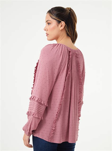 Ripley Blusa Manga Larga Plumetti Tatienne Para Mujer