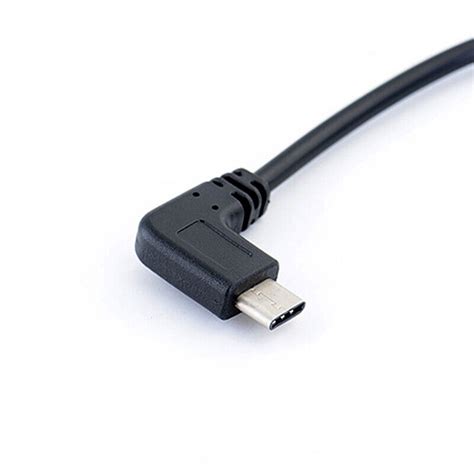 Left Angle Degree Micro Usb To Type C Cable Converter Otg Adapter