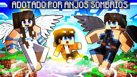 STHAN foi ADOTADO pela FAMÍLIA de ANJOS SOMBRIO no Minecraft YouTube