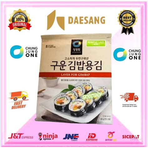 Jual Rumput Laut Sushi Nori Seaweed Gimbap Kimbap Korea Daesang Makanan