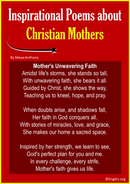 20 Christian Mothers Day Poems (Short, Loving, Inspirational) - EngDic