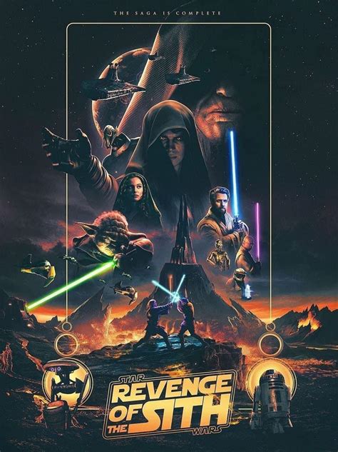 This Revenge of the Sith poster by Lodgiko is unbelievable : r/StarWars