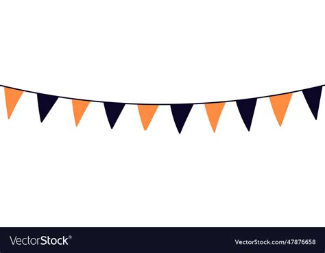 Pennant Garland For Halloween Bunting Royalty Free Vector