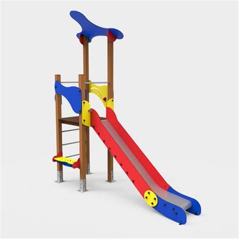 Upright Slide Klasik Novatilu For Playground Stainless Steel