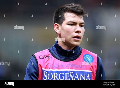 Hirving Lozano Of Ssc Napoli During Warm Up Before The Serie A Match