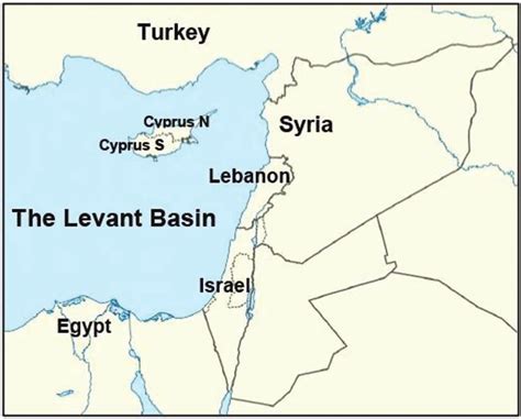 Map of the countries in the Levant Basin. | Download Scientific Diagram