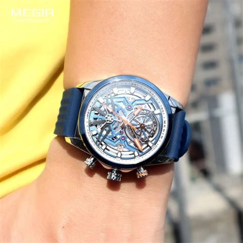 Megir Mens Chronograph Watch Blue Vivid Nuance South Africa