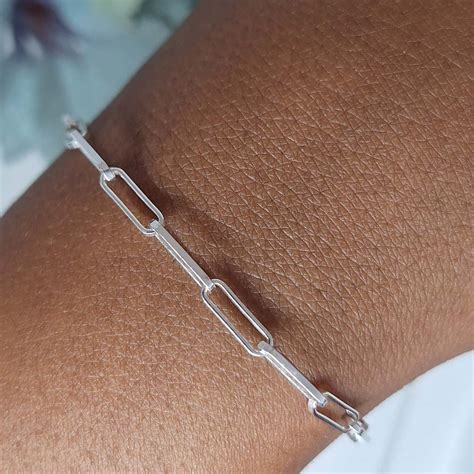 Paperclip Bracelet Silver Jewellery Simply Silver