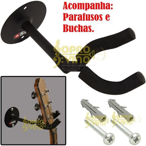 Suporte Parede Giratório Violão Guitarra Baixo Cavaco Saty SP10 Plus