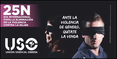 Ante la violencia de género quítate la venda Sindicato USO