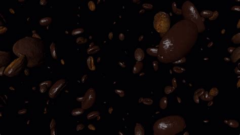 Falling coffee beans loop 14693754 Stock Video at Vecteezy