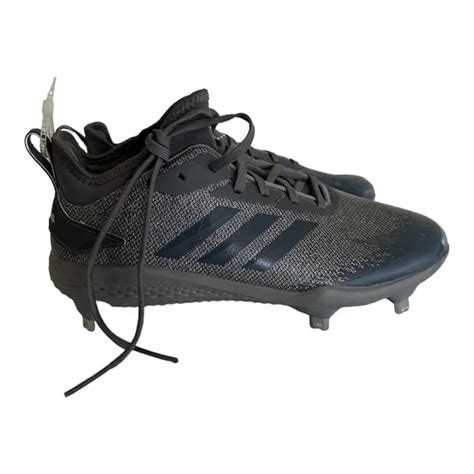 Nwt Adidas Adizero Afterburner V Dipped Black Baseball Cleats Metal